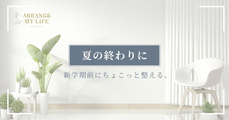 8月の暮らし整え｜親子でおもちゃ整理